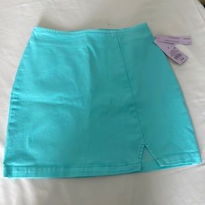 Blue mini skirt, size 0